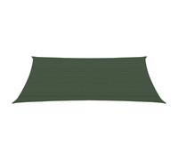 Voile toile d'ombrage parasol 160 g/m² vert foncé 3 x 4,5 m PEHD 02_0009426