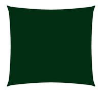 Voile Toile D'ombrage Parasol Tissu Oxford Carré 3,6 X 3,6 M Vert Foncé Helloshop26 02_0009482 Multicolore
