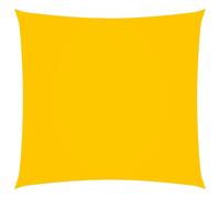 Voile toile d'ombrage parasol tissu oxford carré 4 x 4 m jaune Helloshop26 02_0