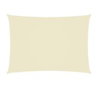 Voile Toile D'ombrage Parasol Tissu Oxford Rectangulaire 2,5 X 4,5 M Crème Helloshop26 02_0009576 Multicolore