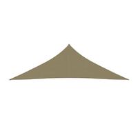 Voile toile d'ombrage parasol tissu oxford triangulaire 2,5 x 2,5 x 3,5 m beige 02_0009796