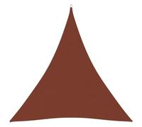 Voile Toile D'ombrage Parasol Tissu Oxford Triangulaire 3 X 3 X 3 M Terre Cuite Helloshop26 02_0009826 Multicolore
