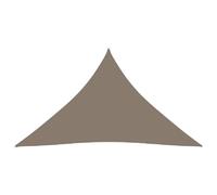 Voile toile d'ombrage parasol tissu oxford triangulaire 3 x 4 x 4 m taupe 02_0009840