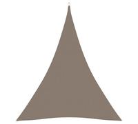 Voile Toile D'ombrage Parasol Tissu Oxford Triangulaire 3 X 4 X 4 M Taupe Helloshop26 02_0009840