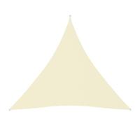 Voile Toile D'ombrage Parasol Tissu Oxford Triangulaire 4,5 X 4,5 X 4,5 M Crème Helloshop26 02_0009855 Multicolore