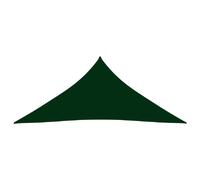 Voile toile d'ombrage parasol tissu oxford triangulaire 4 x 4 x 4 m vert foncé 02_0009872
