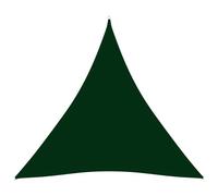Voile Toile D'ombrage Parasol Tissu Oxford Triangulaire 4 X 4 X 4 M Vert Foncé Helloshop26 02_0009872 Multicolore