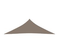 Voile toile d'ombrage parasol tissu oxford triangulaire 4 x 4 x 5,8 m taupe 02_0009883