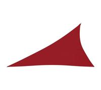 Voile Toile D'ombrage Parasol Tissu Oxford Triangulaire 4 X 5 X 6,4 M Rouge Helloshop26 02_0009903 Multicolore