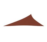 Voile toile d'ombrage parasol tissu oxford triangulaire 4 x 5 x 6,4m terre cuite 02_0009905