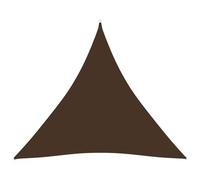 Voile Toile D'ombrage Parasol Tissu Oxford Triangulaire 5 X 5 X 5 M Marron Helloshop26 02_0009907 Multicolore