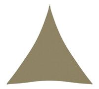Voile Toile D'ombrage Parasol Tissu Oxford Triangulaire 5 X 7 X 7 M Beige Helloshop26 02_0009935 Multicolore