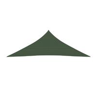 Voile toile d'ombrage triangulaire 4x4x4 m - Vert foncé