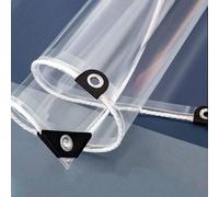 Voile transparente - Couverture PVC voile - Protection extérieure - Yeux améliorés - 2,4x2,4m - Clair