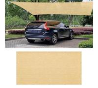 Voiles d'ombrage 145 x 560 cm HDPE Tissue Respirant & 95% UV Protection Filet Résistant Aux UV Tissu d'ombrage avec Œillets avec Cordes, sans Perçage pour Balcon, Terrasse, Jaune Sable