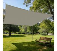 Voiles d'ombrage Imperméable 2 x 3 m Toile Imperméable Voile d'ombrage Carré avec Oeillets et Cordons pour Patio Jardin, Terrasse, Extérieur, Balcon, Taupe