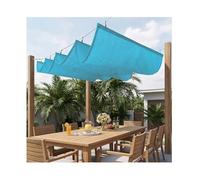 Voiles d'ombrage Rétractable，Auvent à Vagues Voile Pare-Soleil rétractable en Forme de Vague，Protection UV 95%，Tailles Personnalisables，pour pergola,filtrant la lumière(W1.3*L18m/W4.26*L59.05ft)