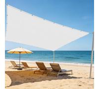 Voiles Ombrages 0.8 x 2.8 m Imperméableanti UV Protection Voiles d'ombrage Respirant pour Patio Jardin Terrasse Extérieur, Sable, Blanc