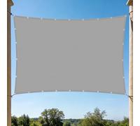 Voiles Ombrages 1.8 x 2.8 m Polyester Antidéchirure UV Protection Voiles d'ombrage Respirant pour Jardin Terrasse Extérieur Patio Piscine Balcon, Gris Clair