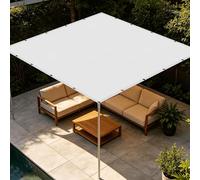 Voiles Ombrages 1.8 x 2.8 m Résistant à l'eau Voile Ombrage Respirant pour en Plein Air, Jardin Terrasse, Blanc