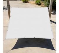 Voiles Ombrages 2.5 x 4.5 m Résistant à l'eau Toile d'ombrage Protection Solaire Respirant pour Jardin Terrasse Extérieur Patio Piscine Balcon, Blanc