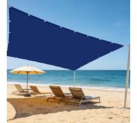 Voiles Ombrages 2.6 x 2.8 m Imperméableanti UV Protection Voiles d'ombrage Respirant pour Patio Jardin Terrasse Extérieur, Sable, Bleu Foncé
