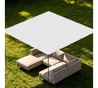 Voiles Ombrages 2.6 x 2.8 m Plusieurs Tailles et Coloris Voile de Soleil Contre Le Vent pour Patio Jardin, Terrasse, Extérieur, Balcon, Blanc
