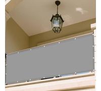 Voiles Ombrages 4.5 x 5.5 m Résistant à l'eau Voile Ombrage Contre Le Vent pour Patio Jardin, Terrasse, Extérieur, Balcon, Gris Clair