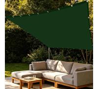Voiles Ombrages Rectangulaire 0.8 x 2.8 m Toile Imperméable Rectangulaire Imperméable Respirant pour Patio Balcon Jardin Terrasse Extérieur, Vert Foncé