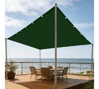 Voiles Ombrages Rectangulaire 1.6 x 2.8 m Plusieurs Tailles et Coloris Toile Solaire Voile Multi Couleur Taille Toiles pour Patio Balcon Jardin Terrasse Extérieur, Vert Foncé