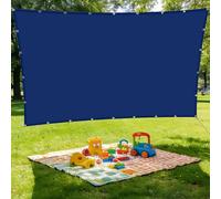 Voiles Ombrages Rectangulaire 1.8 x 2.8 m Cordon de Montage Inclus Voile de Paresoleil Contre Le Vent pour Patio Jardin Terrasse Extérieur, Sable, Bleu Foncé