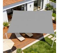 Voiles Ombrages Rectangulaire 2.8 x 2.8 m Toile Imperméable Voile d'ombrage Imperméable Carré Respirant pour Patio Balcon Jardin Terrasse Extérieur, Gris Clair