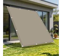 Voiles Ombrages Rectangulaire 250 x 700 cm Protection Contre Le Vent Anti-Déchirure Résistant Aux Intempéries et Respirant Voile d'ombrage avec Œillets pour Patio Jardin, Kaki