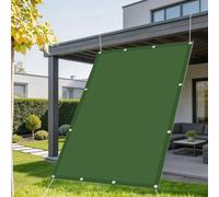 Voiles Ombrages Rectangulaire 570 x 700 cm Protection Contre Le Vent Anti-Déchirure Résistant Aux Intempéries et Respirant Toile d'ombrage Voile Ombrage pour Patio Jardin, Vert Foncé