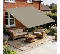 Voiles Ombrages Rectangulaire 650 x 700 cm Protection Contre Le Vent Anti-Déchirure Résistant Aux Intempéries et Respirant Voile Ombrage Rectangulaire pour Patio Jardin, Kaki