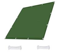 Voiles Ombrages Rectangulaire 700 x 1000 cm Protection Contre Le Vent Anti-Déchirure Résistant Aux Intempéries et Respirant Imperméable Toile Ombrage pour Patio Jardin, Vert Foncé