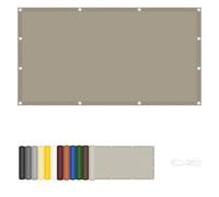 Voiles Ombrages Rectangulaire 90 x 700 cm Protection Contre Le Vent Anti-Déchirure Résistant Aux Intempéries et Respirant Rectangulaire Toile Ombrage pour Patio Jardin, Kaki