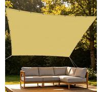 Voiles Ombrages Rectangulaire Imperméable 2.5 x 4.5 m Imperméableanti Voiles Ombrages Rectangulaire Imperméable Respirant pour Patio Jardin Terrasse Extérieur Balcon, Jaune Sable