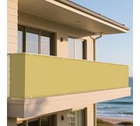 Voiles Ombrages Rectangulaire Imperméable 2.6 x 2.8 m Toile Imperméable Toile Ombrage Contre Le Vent pour Patio Jardin, Terrasse, Extérieur, Balcon, Jaune Sable
