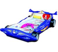 Voiture de course bleue Lit d'enfant Formule 1 Lit d'enfant cadre en bois Meubles de luxe