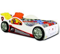 Voiture de course Lit Enfant Meuble Chambre à coucher Enfant Bois Lits + Matelas Nouveau