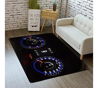 Voitures Plaque Moteur Grand Tapis AntidéRapant De Sol Compteur Carburant Noir Bleu Lancer Petit Salon Chambre à Coucher Dortoirs Maison Garçon Les Enfants La PoignéE Porte (Couleur 1,120x160 cm)