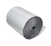 Volakebeing Rouleau d'isolation double couche en aluminium avec bulles d'air pour radiateur, loft, mur, toit et sol, 50 cm x 5 m, argenté réfléchissant thermique (3,5 mm, 300 mm-3,5)