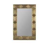 VOLAN - Miroir en bois plaque Laiton Doré