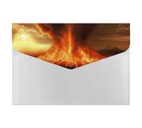 Volcano Lot de 6 pochettes étanches pour papier format lettre, classeur accordéon avec bouton-pression pour la maison, les voyages, les affaires, le bureau