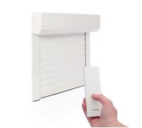 Volet Roulant Recoupable Electrique Radio ALU Blanc H140 x L120 cm