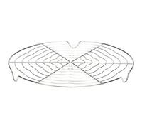 patisse 01322 - Grille à pâtisserie - Volette à pâtisserie avec rosaces pour le refroidissement des gâteaux - ronde inox Ø 30cm