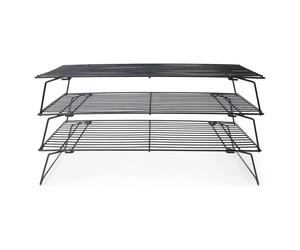 Volette Grille à pâtisserie inox anti-adhésif 3 Niveaux Patisse 40 x 25 cm