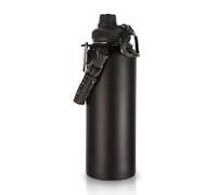 Volhoply 1200ml Bouteilles D'eau en Acier Inoxydable avec Poignée en Paracorde,1.2 litre Bouteille Isotherme Café Double Paroi Sans BPA,Bottle Réutilisable en Métal Étanche pour Sport,Adulte