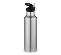 Volhoply 750ml Bouteilles D'eau en Acier Inoxydable avec Paille, Bouteille Isotherme à Double Paroi Avec Couvercle Sans BPA, Bottle Réutilisable en Métal pour École, Sport, enfant, Cadeaux